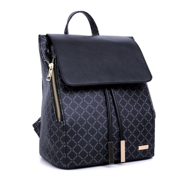 Handbag Puer Logo Backpack Black