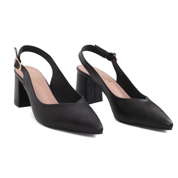 Shoes Monroe Sling-Back Block Heel Black Size 4