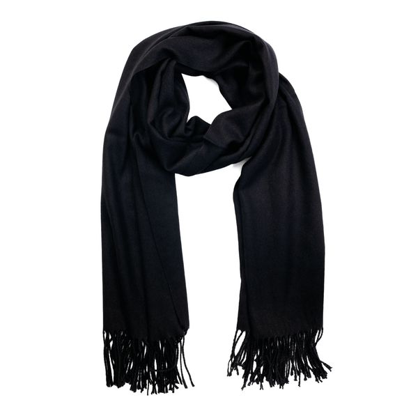 Scarf Pashmina with Tassels Black