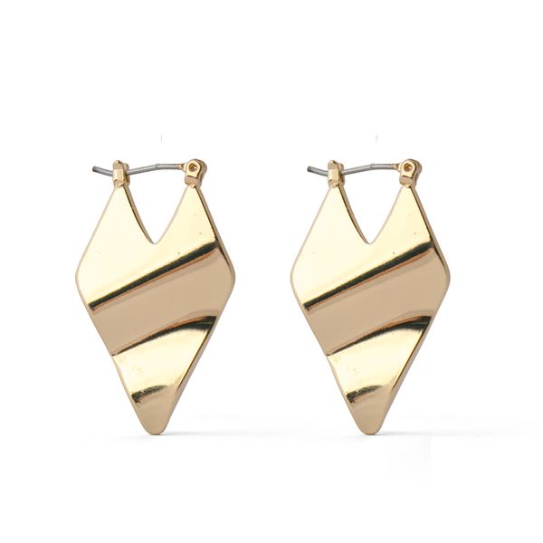 Earrings Pointy Latchback Gold