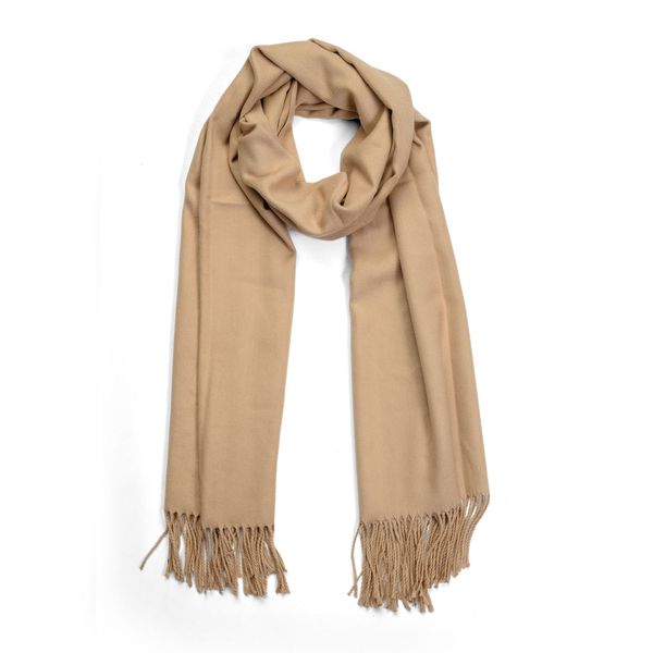 Scarf Pashmina with Tassels Natural