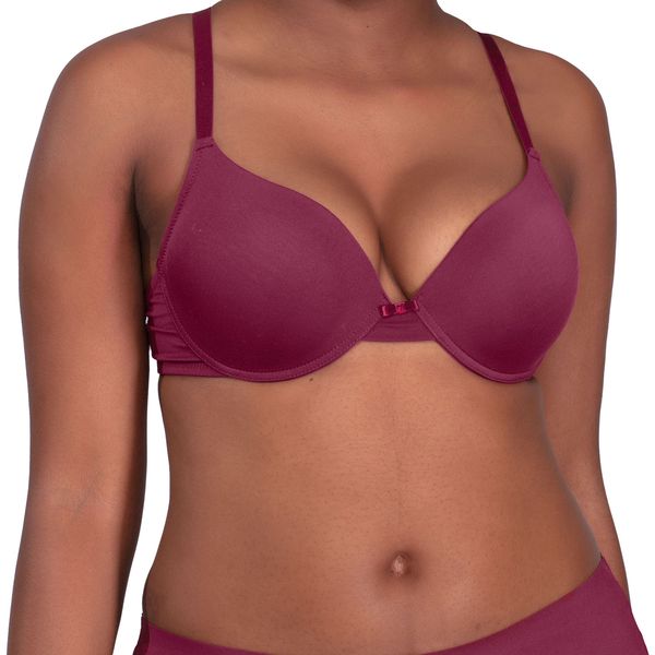 Bra T-Shirt Burgundy 36A