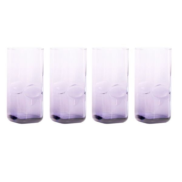 Dimple Purple Tumblers 4pc
