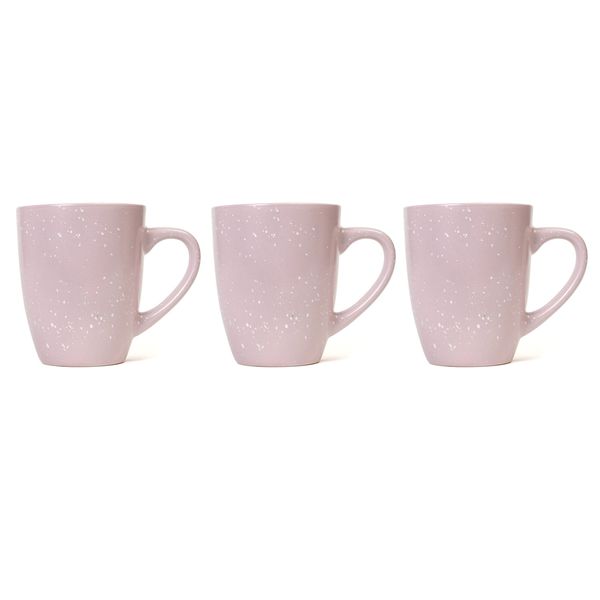 Speckle Pink Mugs 3pc