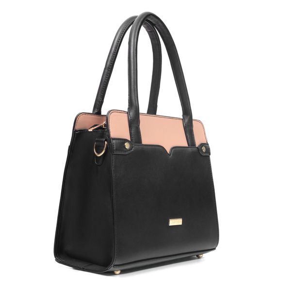 Handbag Kirsten Satchel Black Pink
