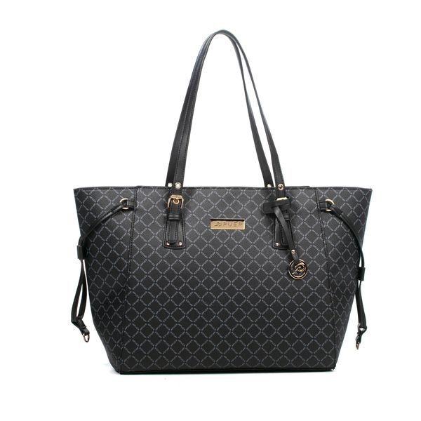Handbag Puer Logo Tote Black