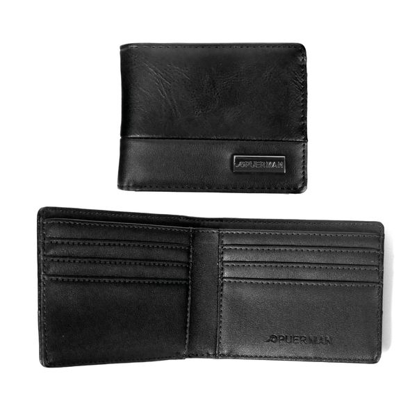 Mens Wallet Kent Bi-Fold (No Coin ) Black Blue