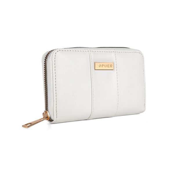 Purse Mindy Medium Zip Around White
