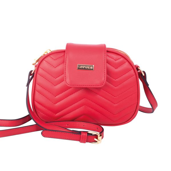 Handbag Chloe Quilted Small Crossbody Red