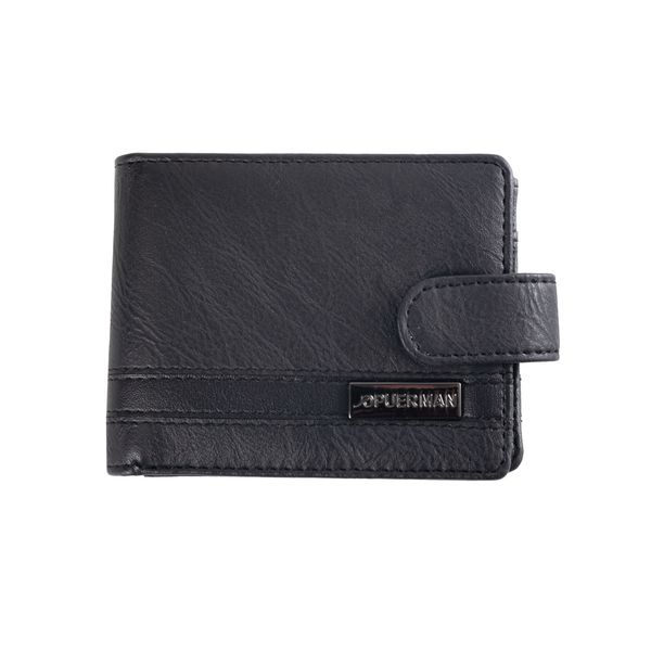 Mens Wallet Connor With Tab And Coin Pocket Black
