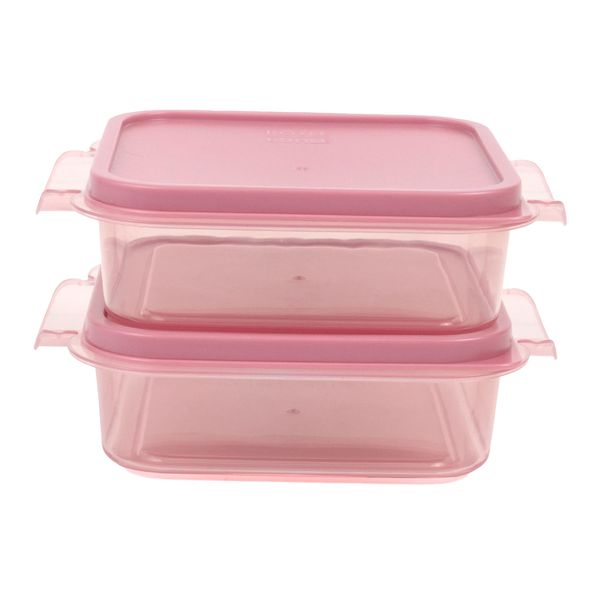 Dusty Pink 1.5lt x2 Lunch Box Medium
