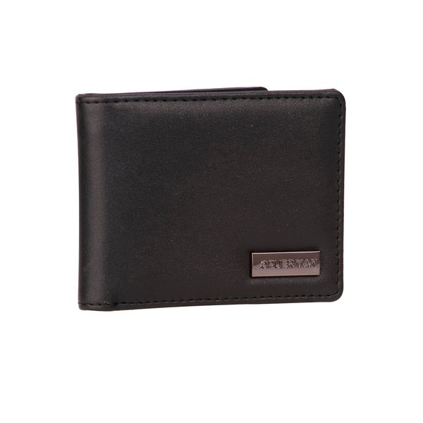 Mens Wallet Aaron Bi-Fold Black