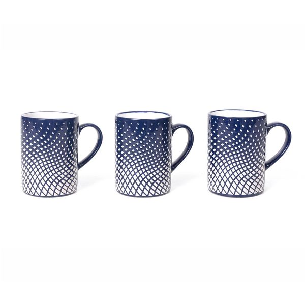 Illusion Navy Mugs 3pc