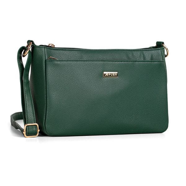 Handbag Kylie Front Zip Pocket Crossbody Emerald Green