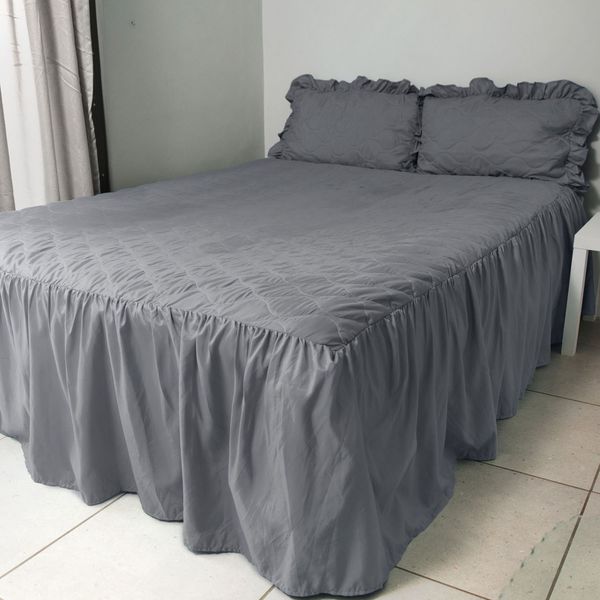 Bedspread Dark Grey King Set