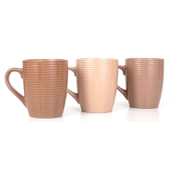 Mocha Cream Assorted Mugs 3pc