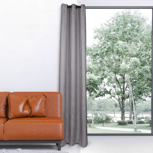 Curtain Olivia Charcoal Blockout