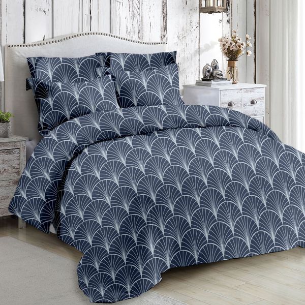Nobel Blue Queen Duvet Set