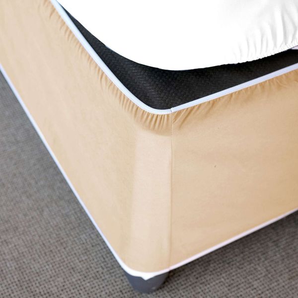 Suede Beige King Bed Wrap