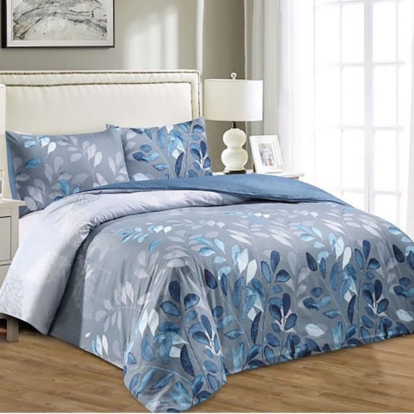 Botanical Blue Queen Duvet Set