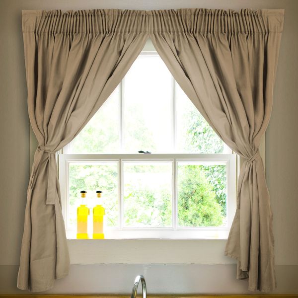 Cafe Short Curtain Taupe