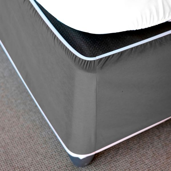 Suede Dark Grey Queen Bed Wrap