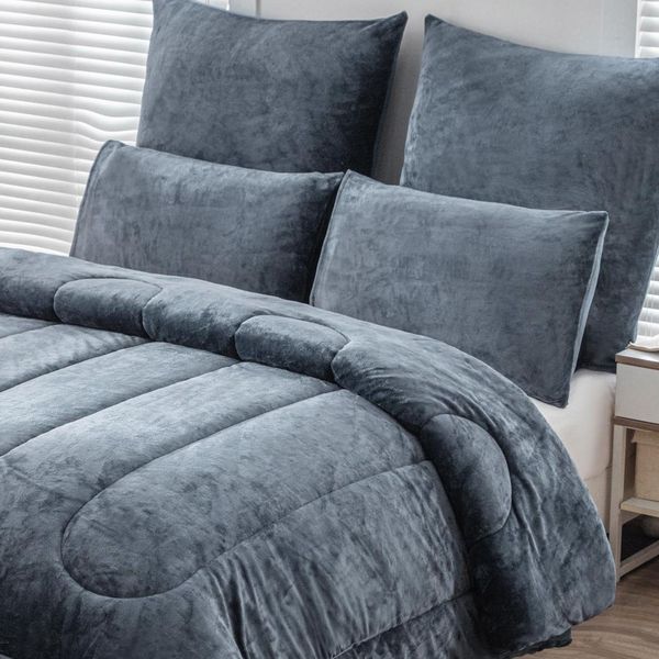 Blavet Lavender Grey Pillowcases 2pc