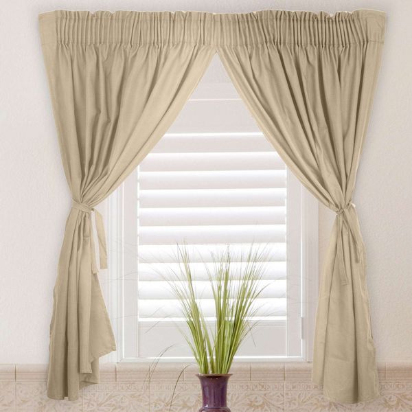 Cafe Short Curtain Beige
