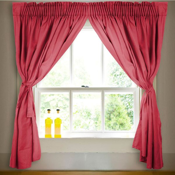 Cafe Short Curtain Berry