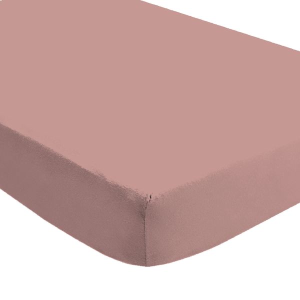Light Pink Double Fitted Sheet