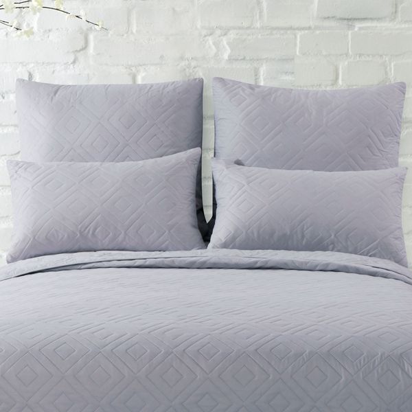 Quadro Grey Pillowcases Quilt  2pc