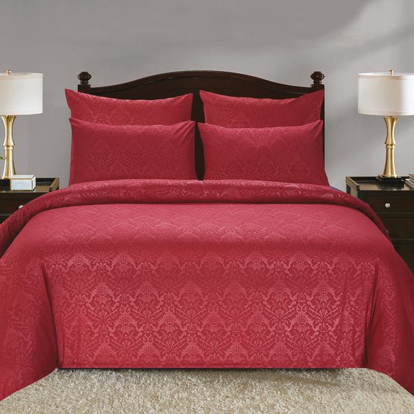 Royal Maroon King Duvet Set