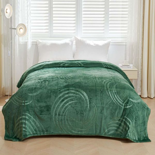Swirl Blanket Green