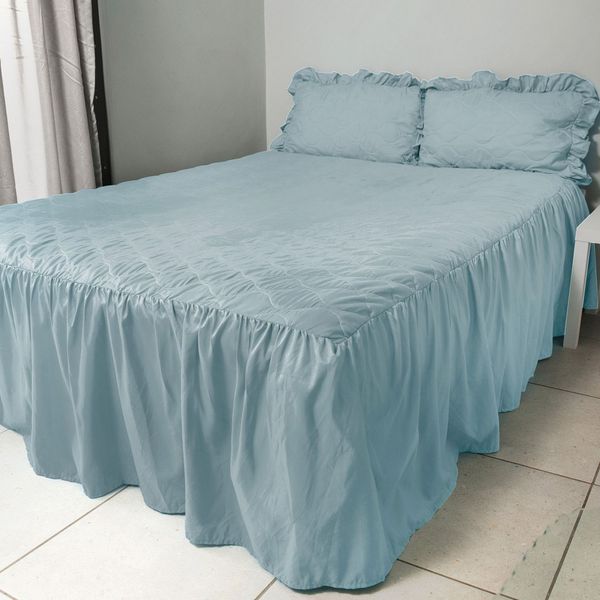 Bedspread Pastel Blue Queen Set