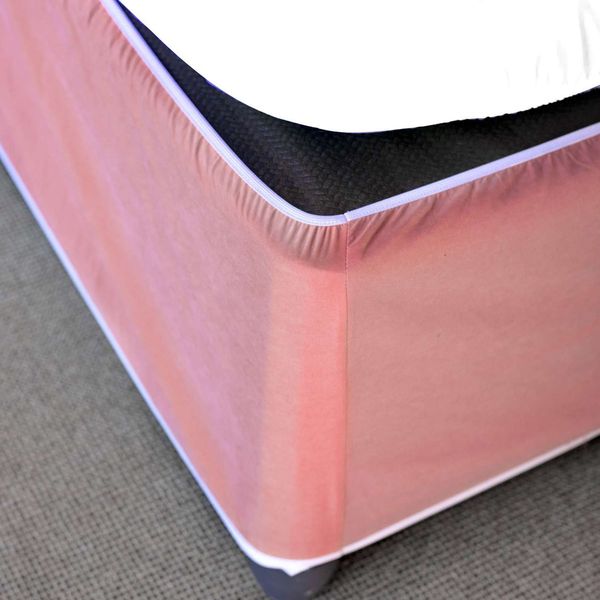 Suede Pink Queen Bed Wrap