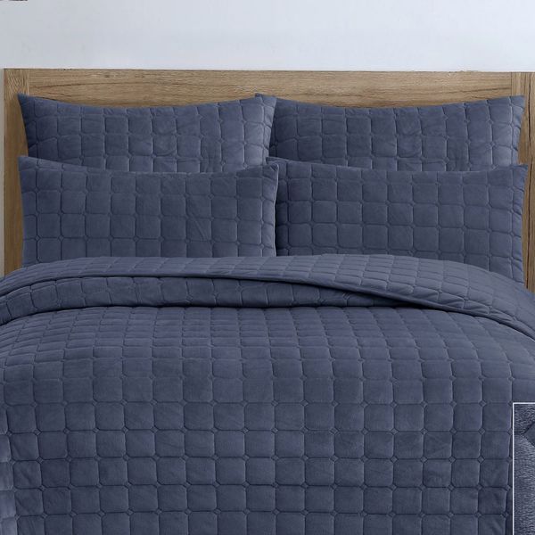 Velvet Midnight Blue Conti Pillowcases 2pc