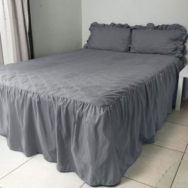Bedspread Dark Grey Double set