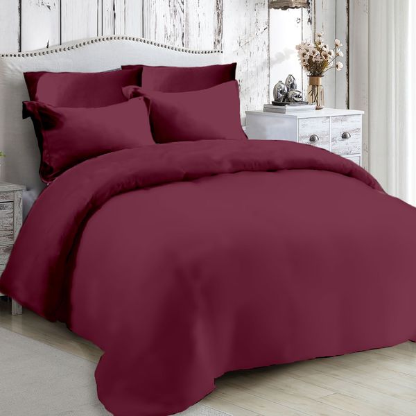 Maroon Queen Duvet Set