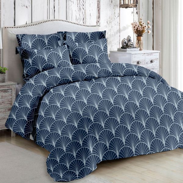 Nobel Blue Double Duvet Set