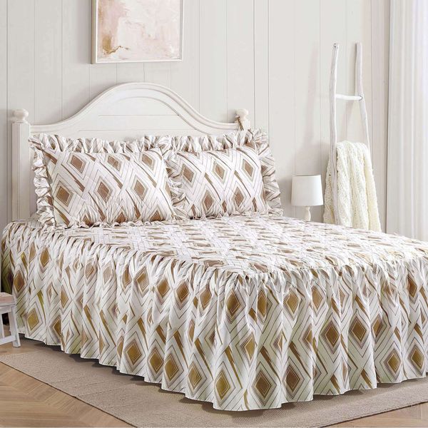 Vera Cream Double Bedspread Set