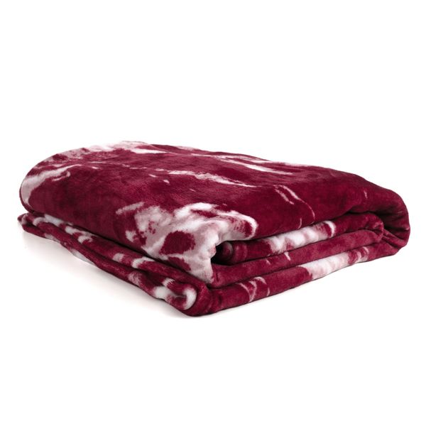 Marble Blanket Maroon - 150cm x 200cm