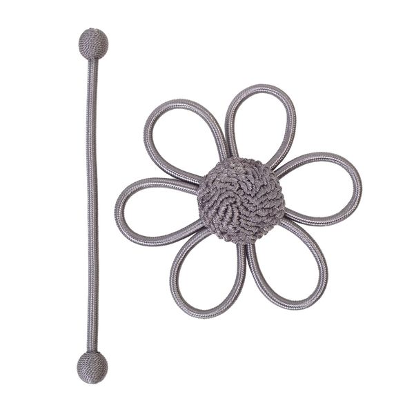 Daisy Tieback Grey