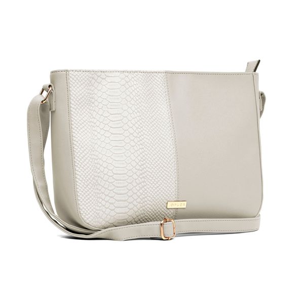Handbag Kathy Croc and Plain Crossbody Grey