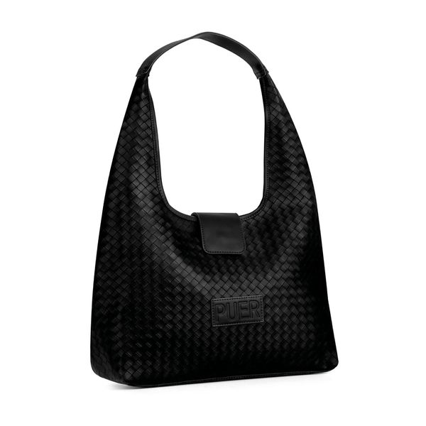 Handbag Kayley Crosshatch Shoulder Black