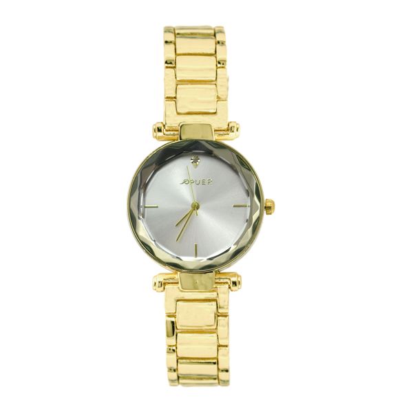 Watch Madison Diamond Frame Link Silver Black