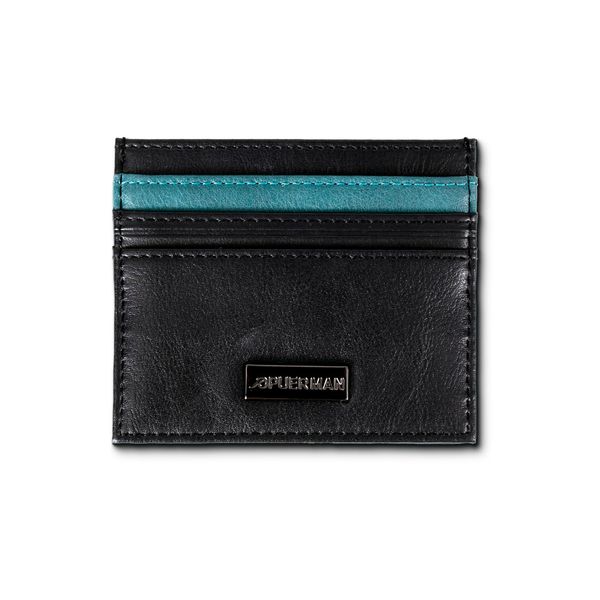 Mens Wallet Tristan PU Card Holder Black Teal