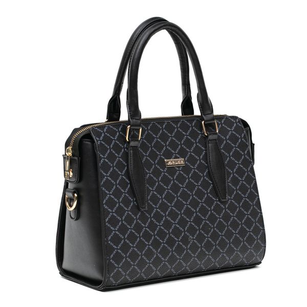 Handbag Jane Puer Logo Satchel Black
