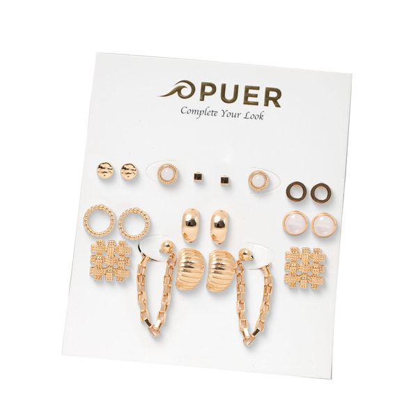 Earrings Mini Hoop Mix Multi Pack Gold