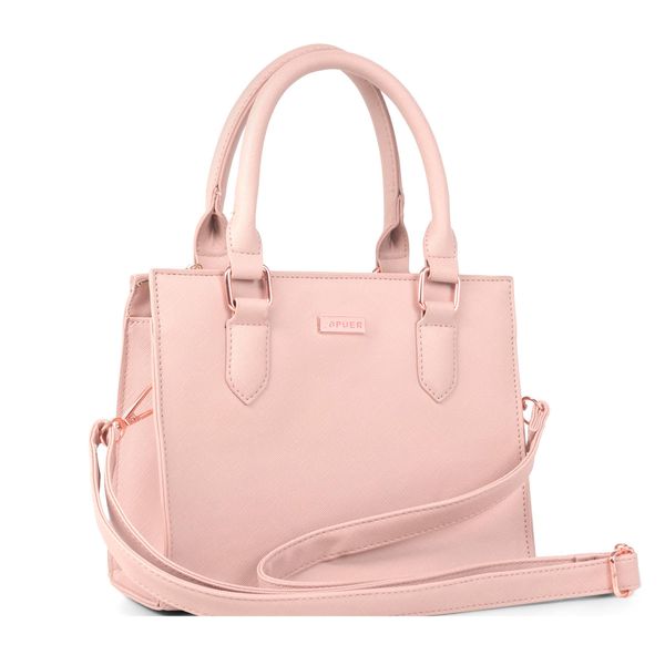 Handbag Sally Rose Gold Detail Crossbody Dusty Pink