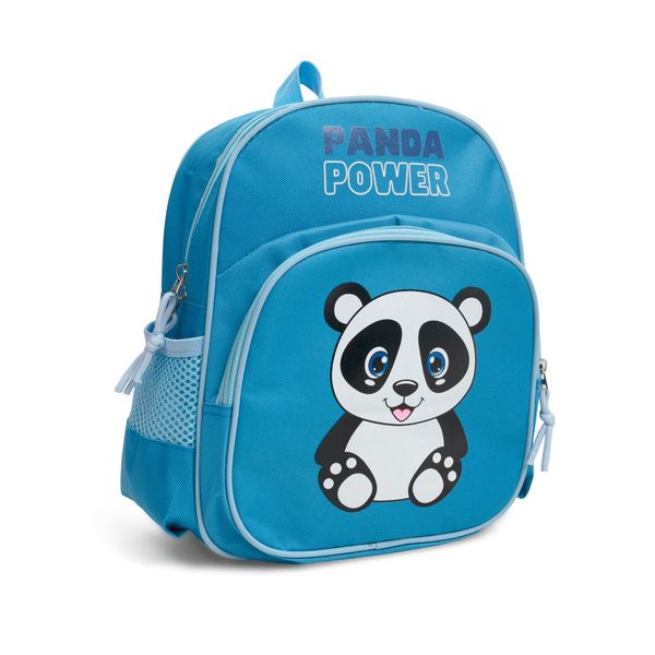 Kids Bag Panda Print Backpack Blue